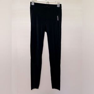 Koral Black‎ Leggings - Sheer Leg Detail, Size Small, Raw Hem
